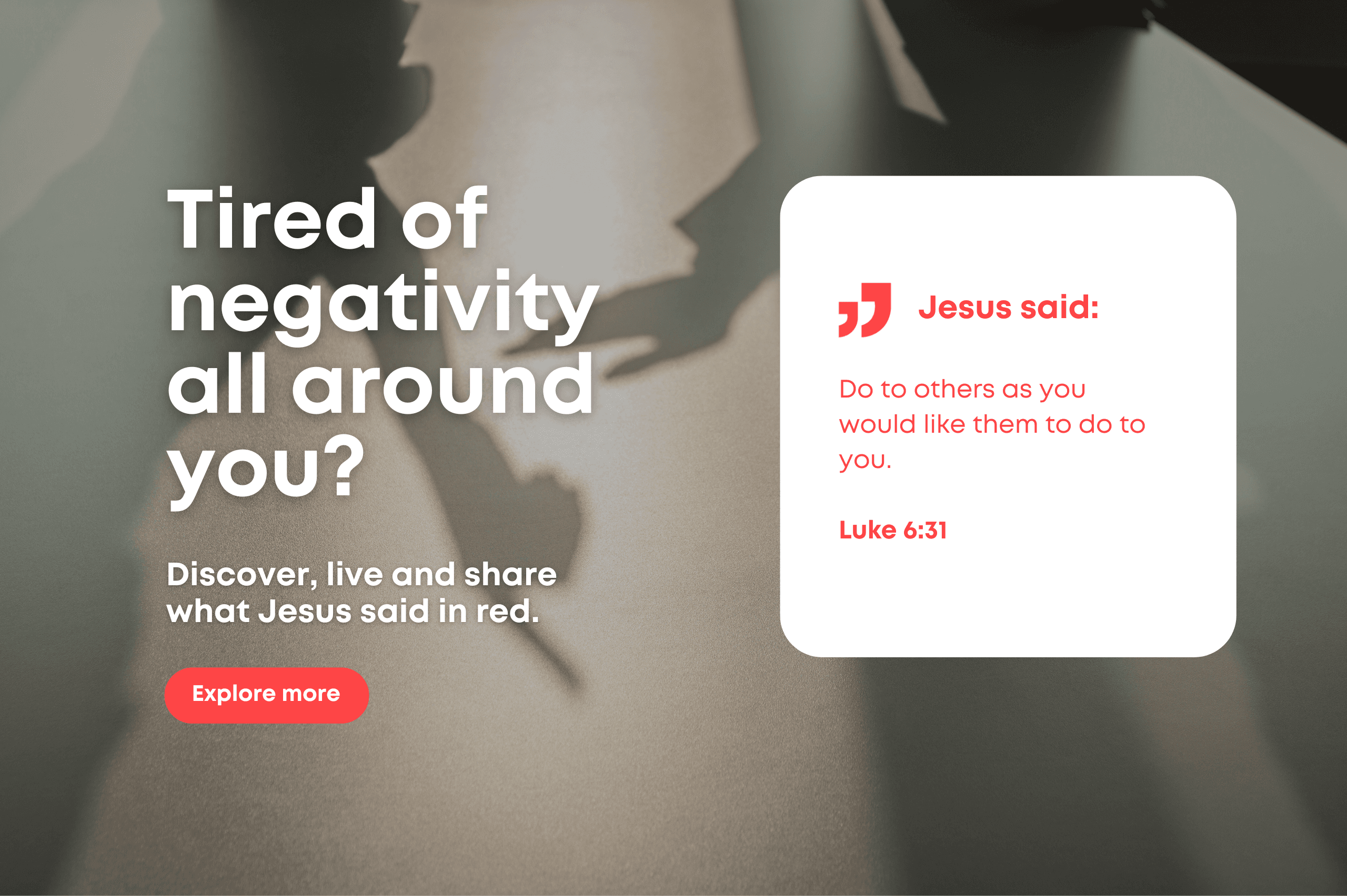 Event/Promo hero banner 2 &#8211; Jesus said in red #13