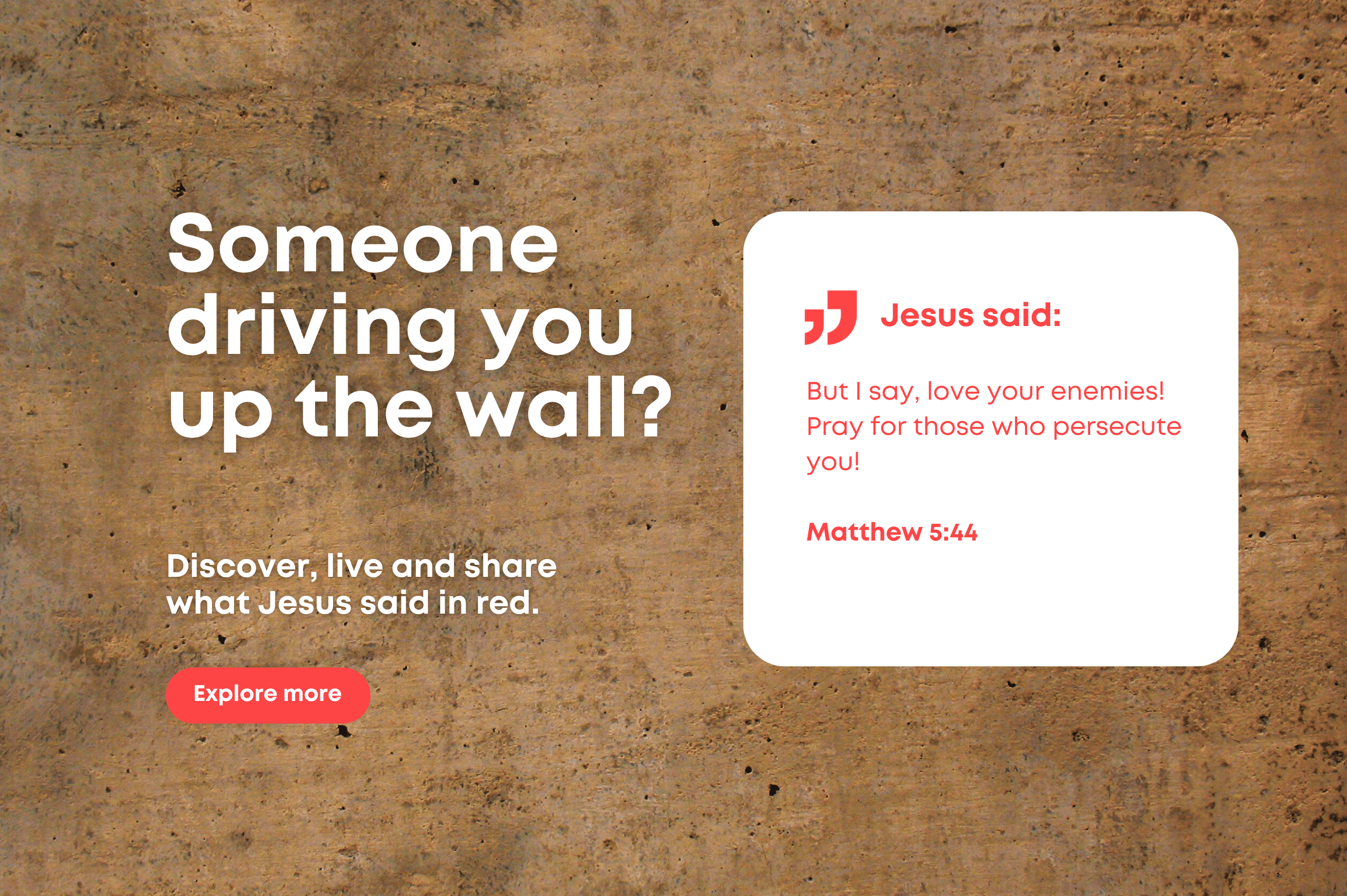 Event/Promo hero banner 2 &#8211; Jesus said in red #12